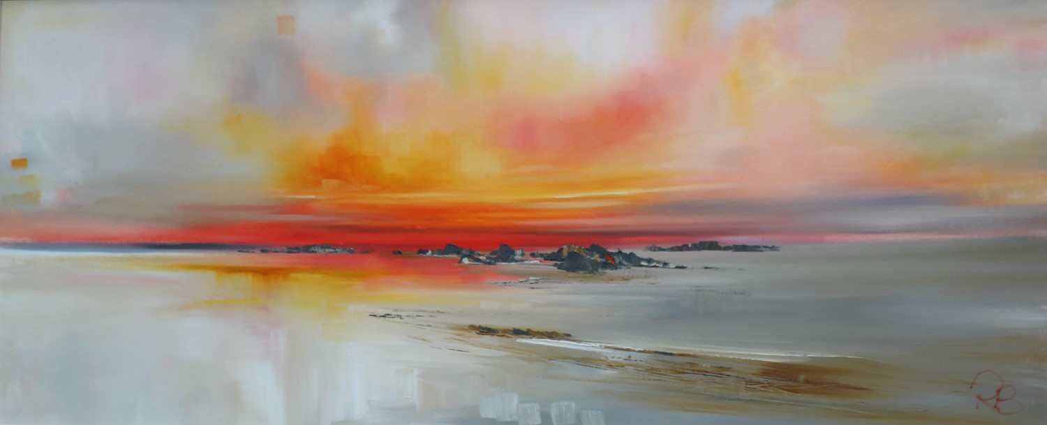 'Slow Sunset' by artist Rosanne Barr